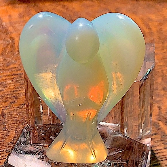 OPALESCENT ANGEL 2 INCH GUARDIAN - Picture 1 of 4